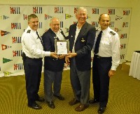 PCPC George Nartsissov, AP, second from right, receives  1st place award for Hospitality Suite, D-5 Spring Conference, 4-13-2013 (900x737, 145kb)